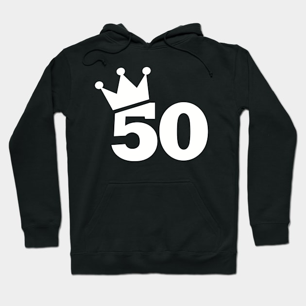 50th birthday crown Hoodie by Designzz